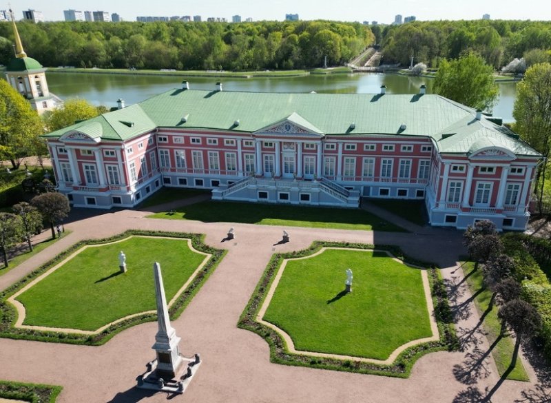 Кусково с высоты птичьего полета