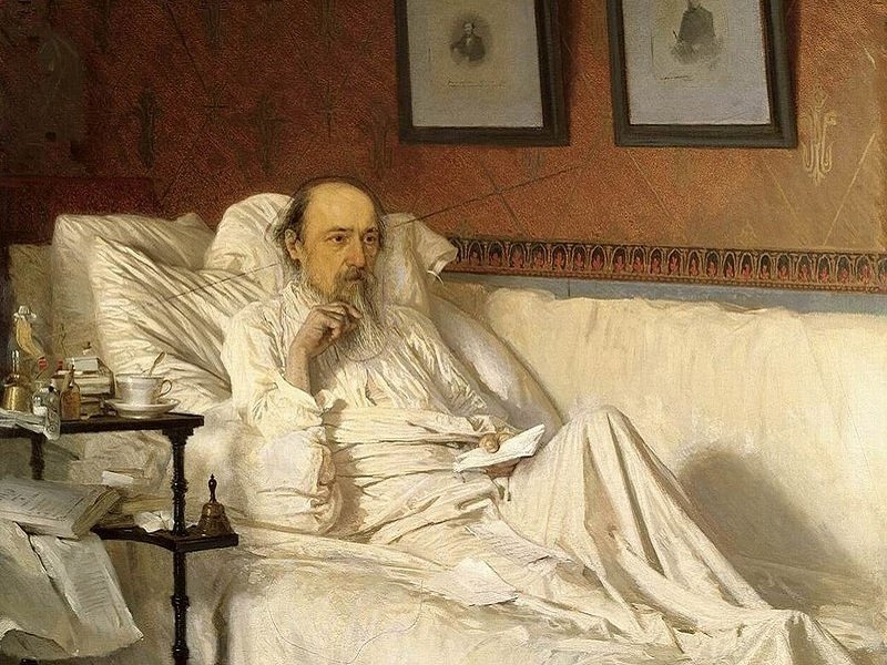 Некрасов в период написания «Последних песен», картина 1877 г.