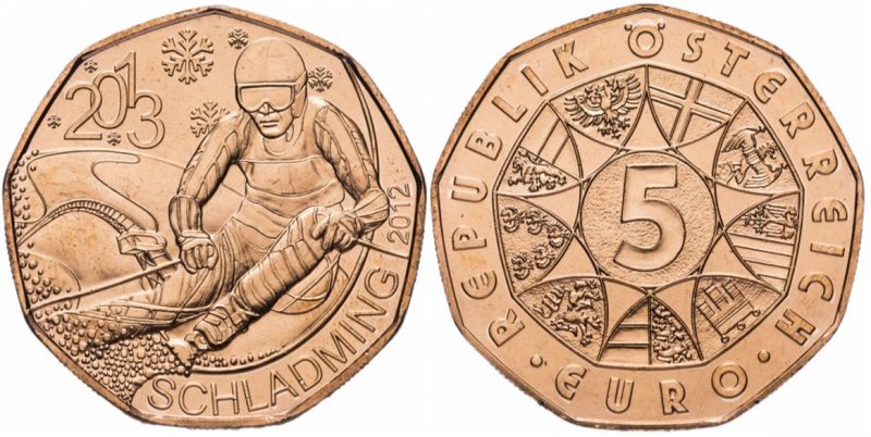 5 евро Австрия (медь)