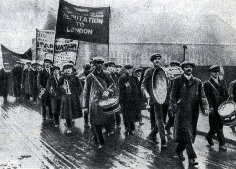 Поход английских безработных в Лондон в 1924 г.