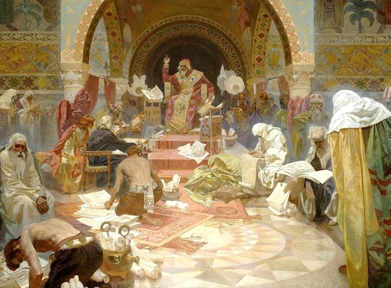 Симеон I Болгарский, первый царь Болгарии. Картина 1923 г.