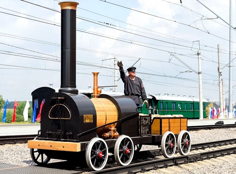Действующая модель паровоза Черепанова 1834 г.