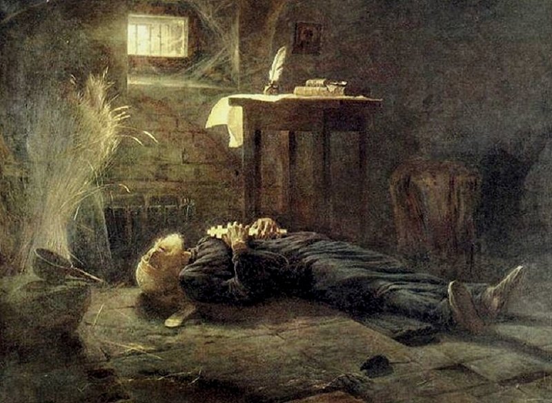 Смерть Гермогена. Картина 1915 г.