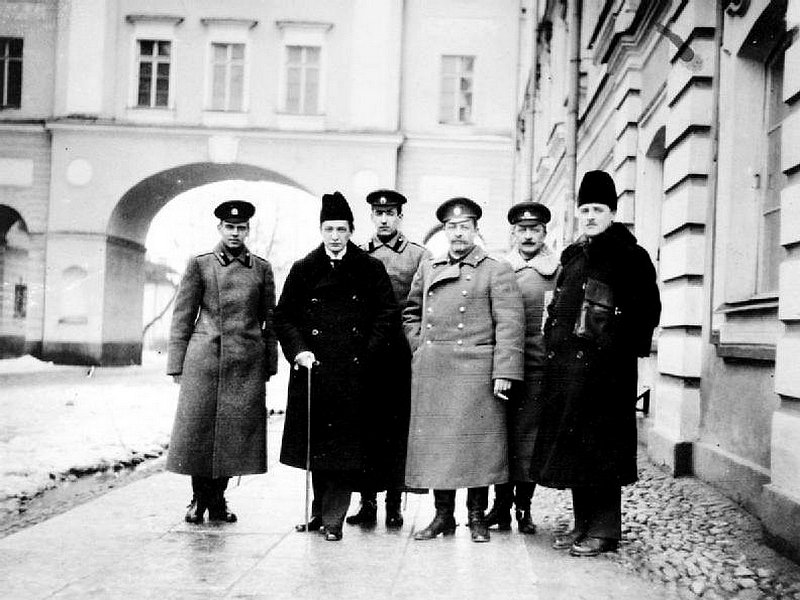 Керенский и генерал Корнилов в марте 1917 г.