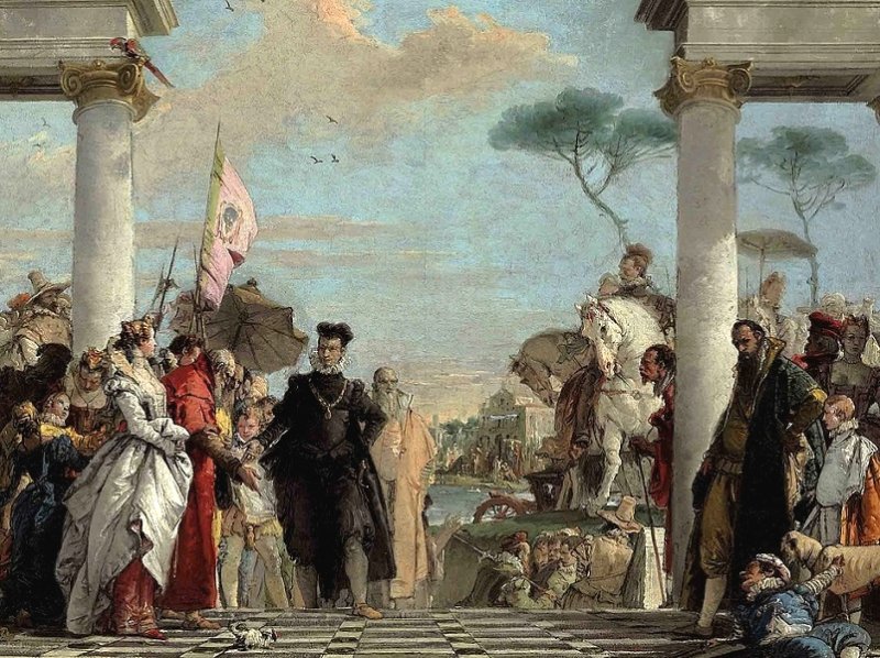Генрих III в гостях у венецианских патрициев, картина 1740 г.