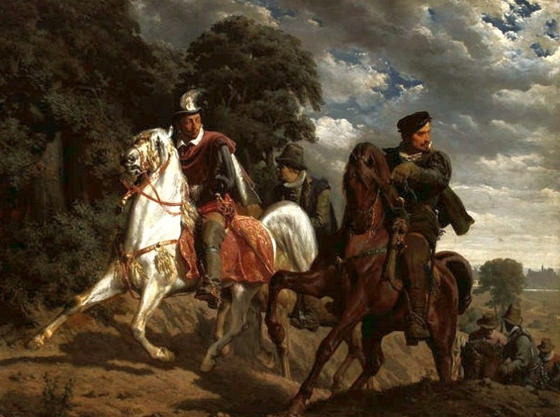 Побег Генриха Валуа из Польши. Картина 1860 г.
