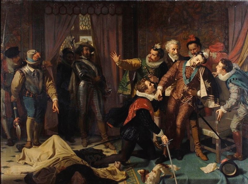 Убийство Генриха III. Картина 1863 г.