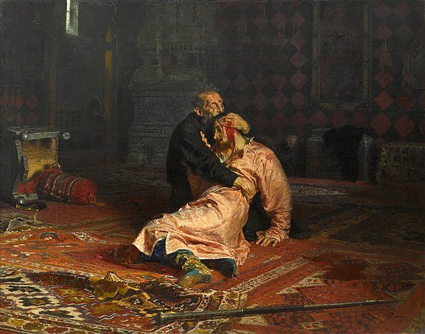 Иван Грозный и сын его Иван 16 ноября 1581 года (И. Репин, 1885 г.)