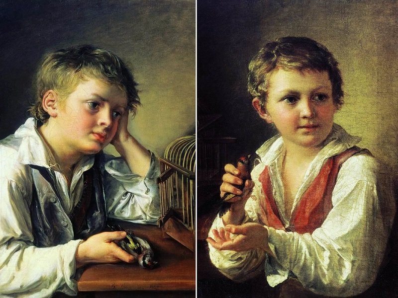 Студенческие работы Тропинина 1804 г.