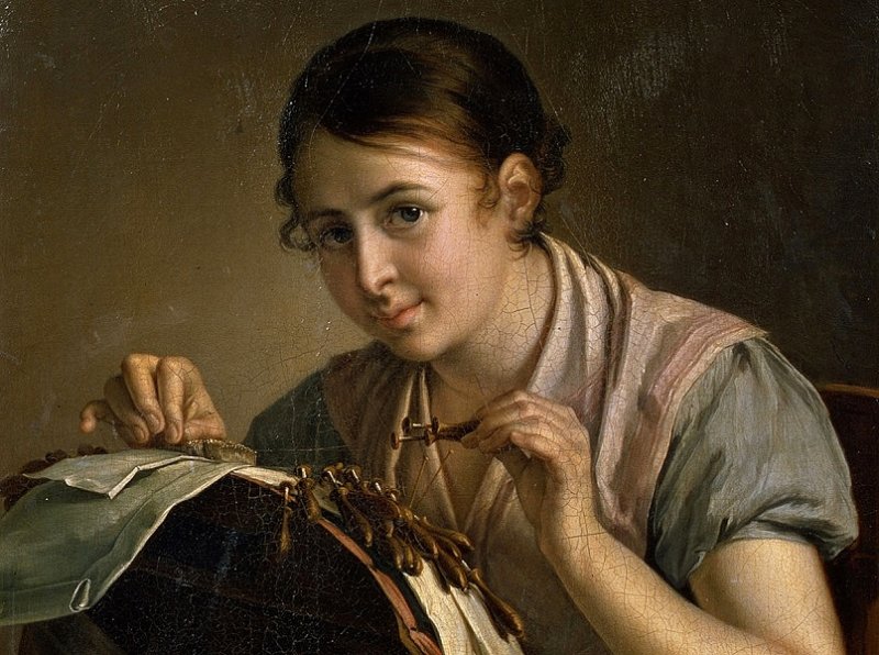 Кружевница. Картина 1823 г.