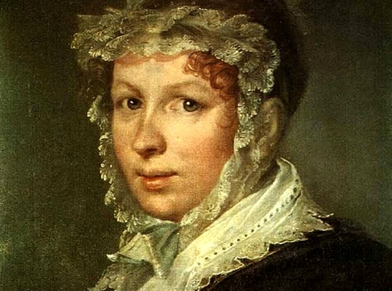Жена художника. Портрет Анны Тропининой  1808 г.