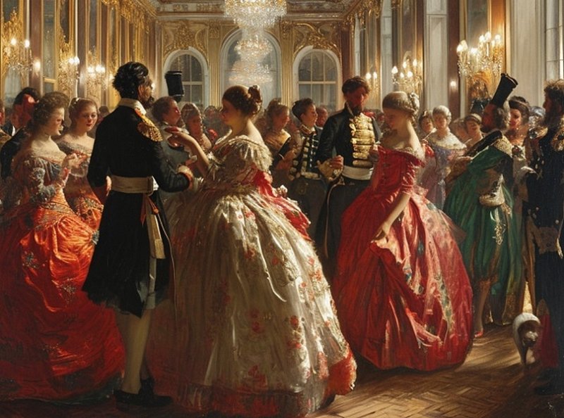 Аристократия на балу в XIX в.