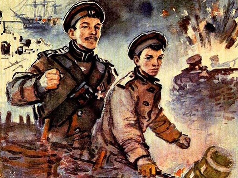 Матрос Кошка в бою. Современный рисунок