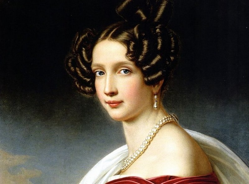 Мать императора София Баварская. Портрет 1832 г.