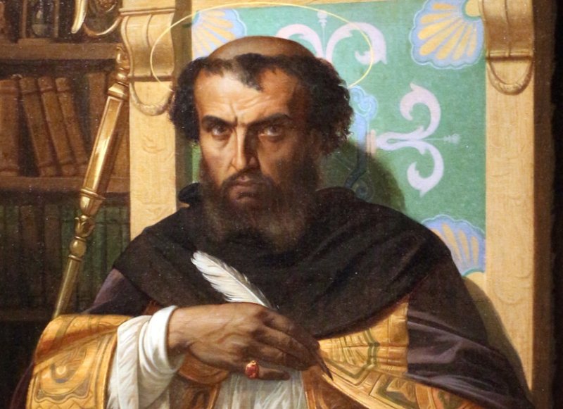 Св. Августин за работой. Картина 1845 г.