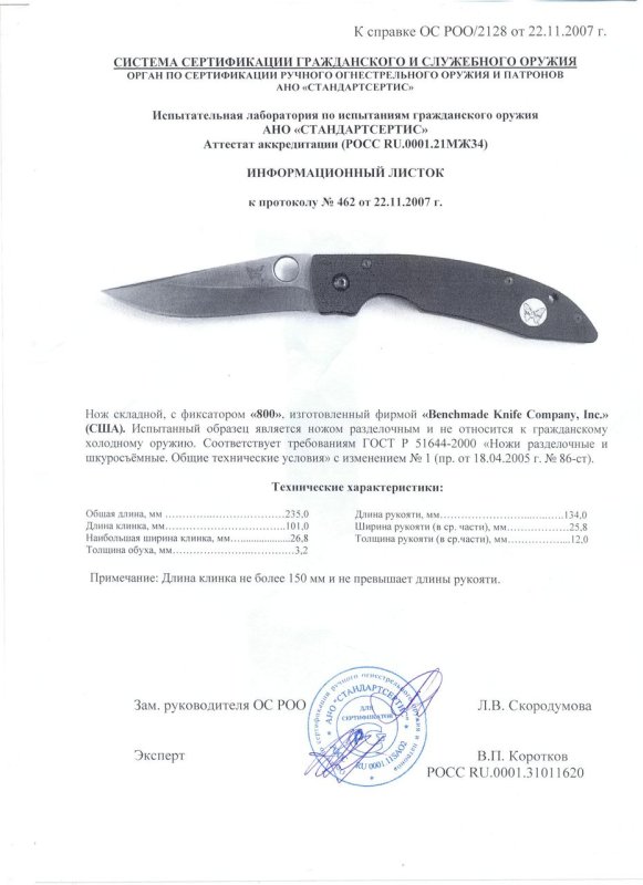 Benchmade 800