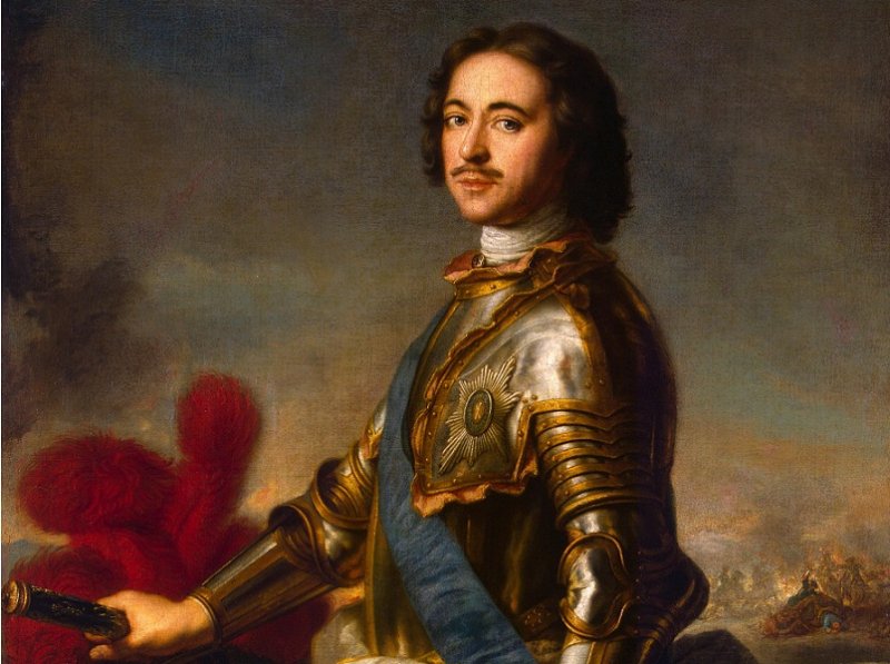 Петр I.  Портрет 1717 г.