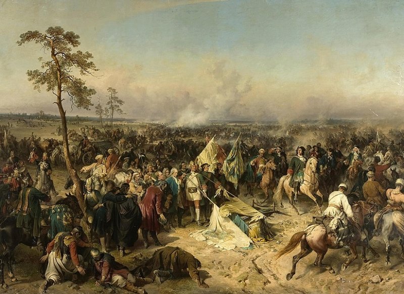 Победа при Полтаве. Картина 1862 г.