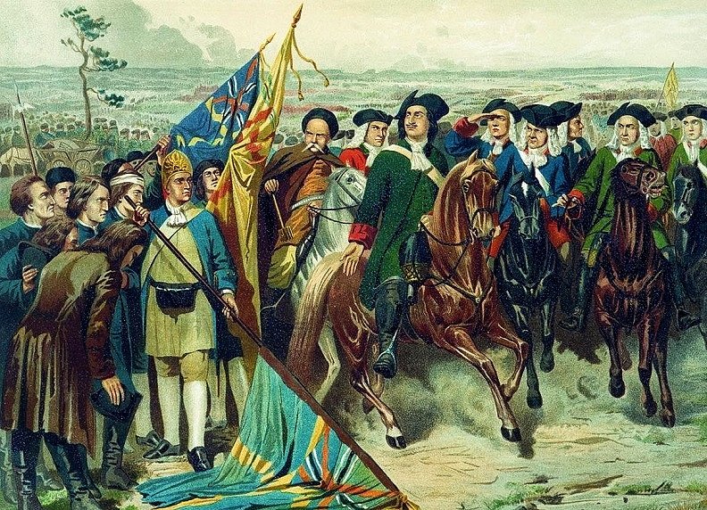 Капитуляция шведской армии под Полтавой. Картина 1880-х гг.