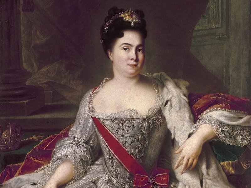 Императрица Екатерина I на портрете 1717 г.