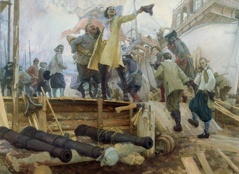 Фрагмент картины «Новое дело в России» 2009 г.