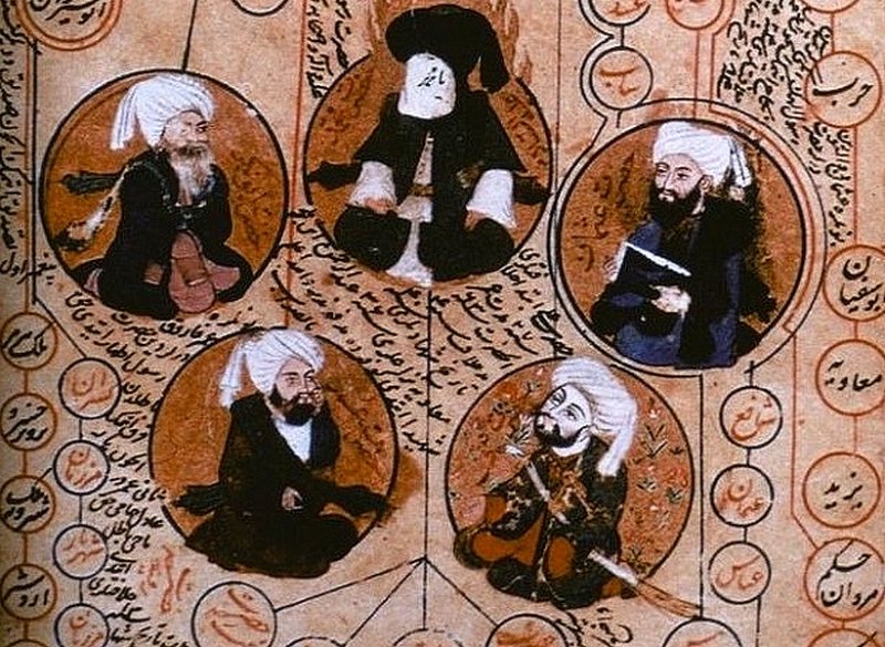 Мухаммед и 4 праведных халифа. Османские миниатюры XVI в.