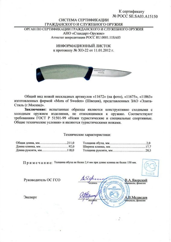 Ножи нескладные Mora 11672 (11675, 11863)