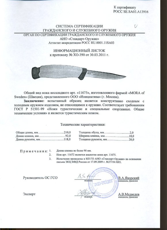 Нож нескладной Mora 11675 (11672)