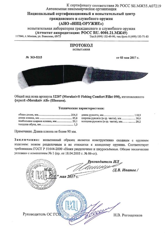 Нож нескладной Morakniv 12207 (Morakniv Fishing Comfort Fillet 090)