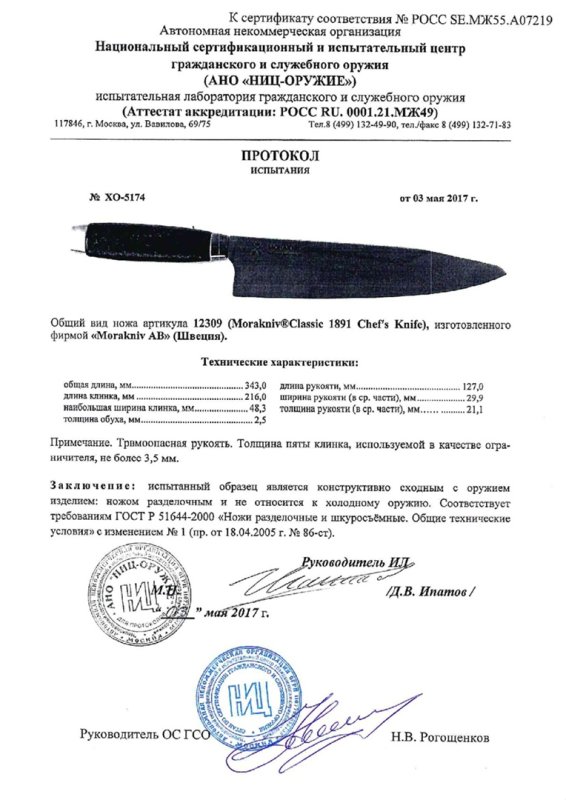 Нож нескладной Morakniv 12309 (Morakniv Classic 1891)