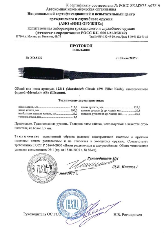 Нож нескладной Morakniv 12311 (Morakniv Classic 1891)