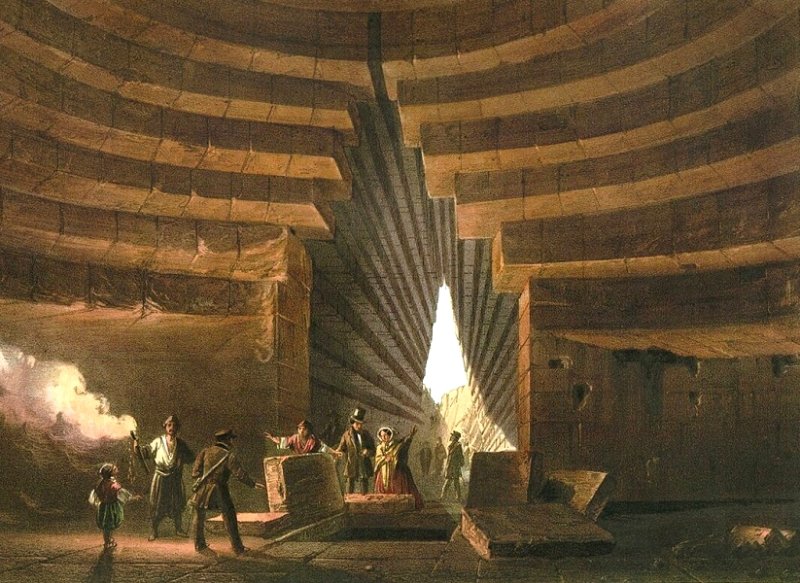 Интерьер Царского кургана под Керчью. Рисунок 1856 г.