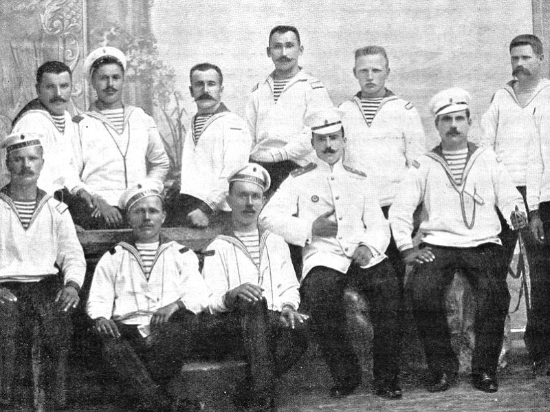 Часть команды броненосца «Потемкин» в 1904 г.