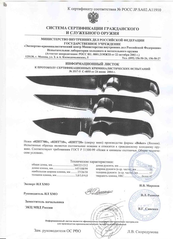 Boker 02HT700, 02HT710, 02HT720 (Hattori)