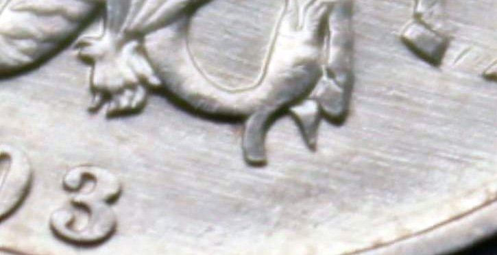 Линии шлифовки на редкой монете