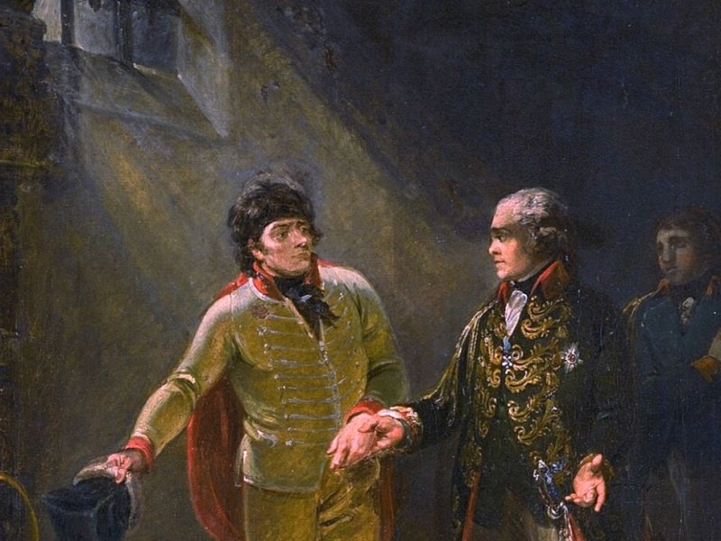 Павел I освобождает Тадеуша Костюшко из тюрьмы. Картина 1826 г.