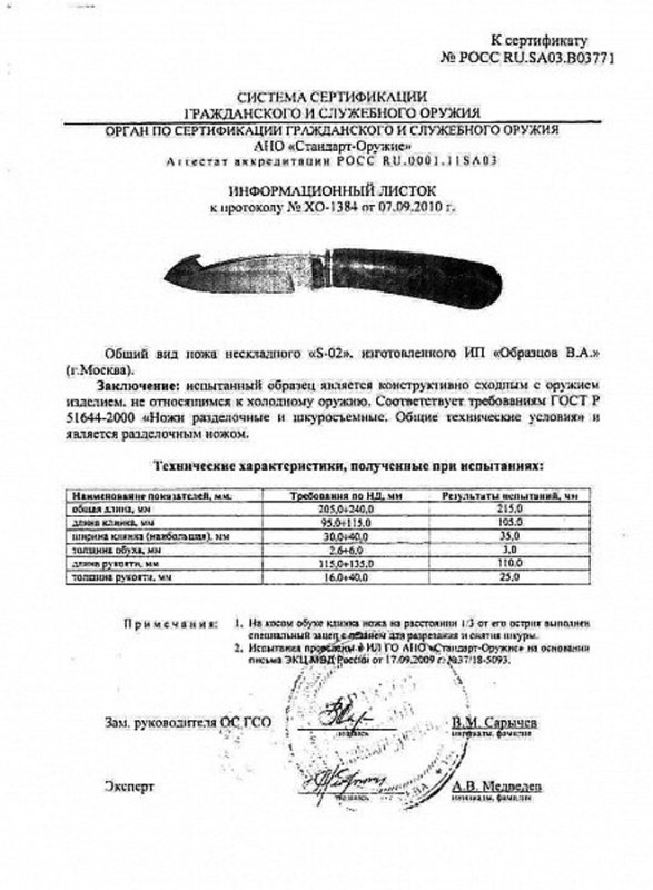 Нож нескладной «S-02»