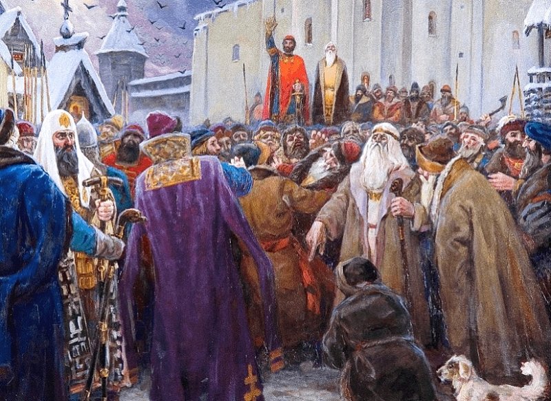 Новгородское вече. Картина XIX в.