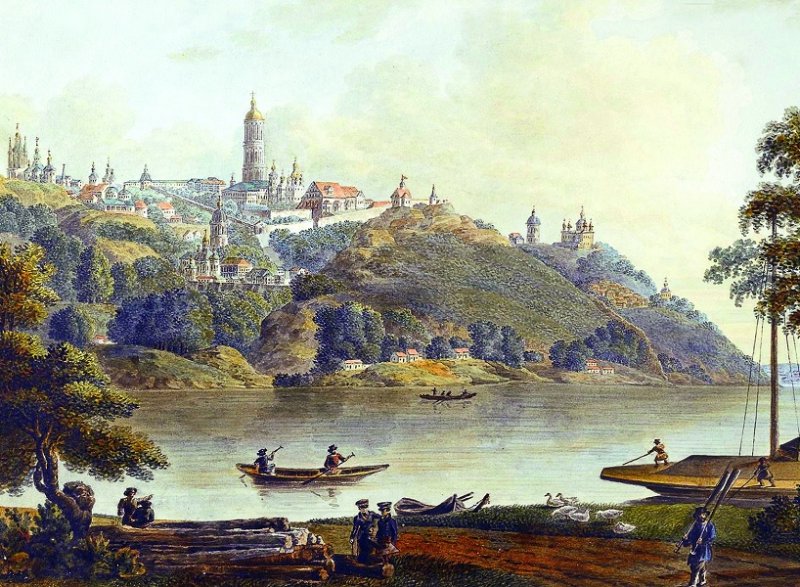 Вид на Киево-Печерскую лавру в XIX в.