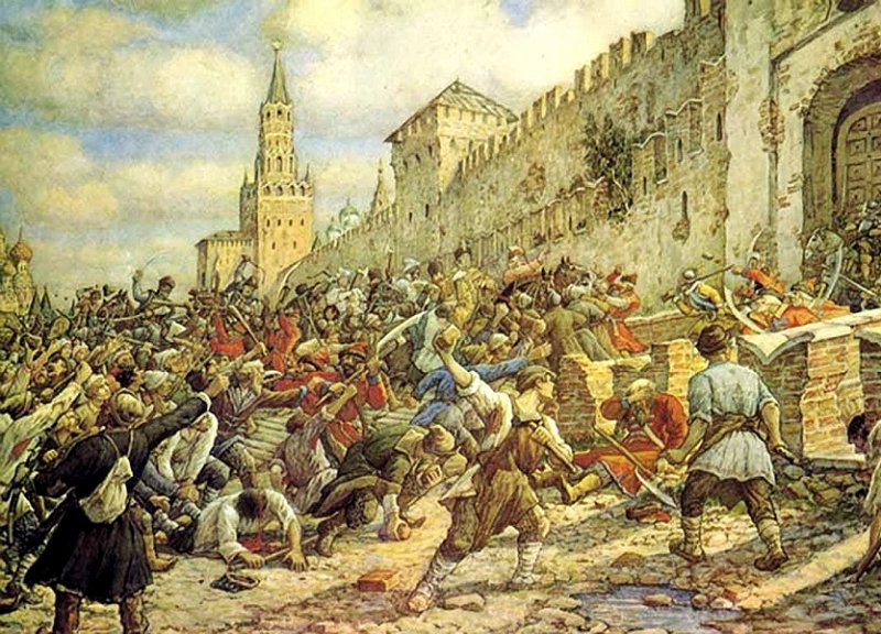 Соляной бунт в Москве. Картина 1938 г.