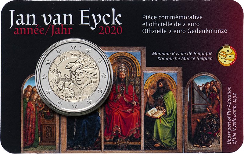 2 евро 2020 года Бельгии