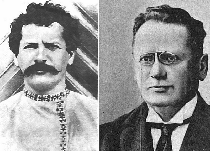 Литвинов в 1902 и 1905 гг.