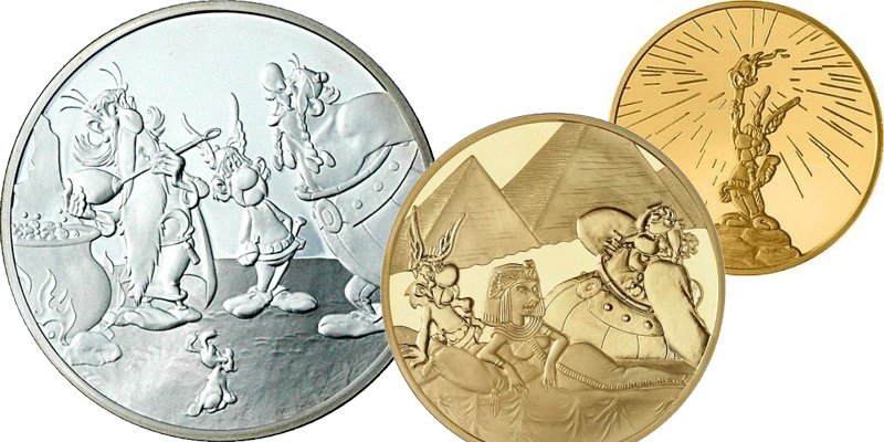 Астерикс на французских монетах