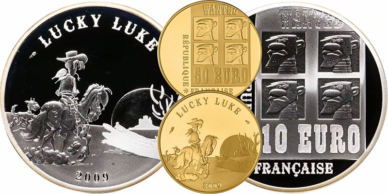 Люк на французских монетах