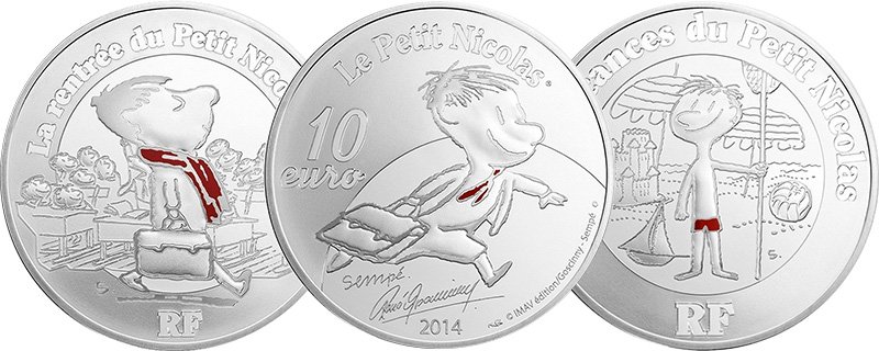 Маленький Николя на французских монетах