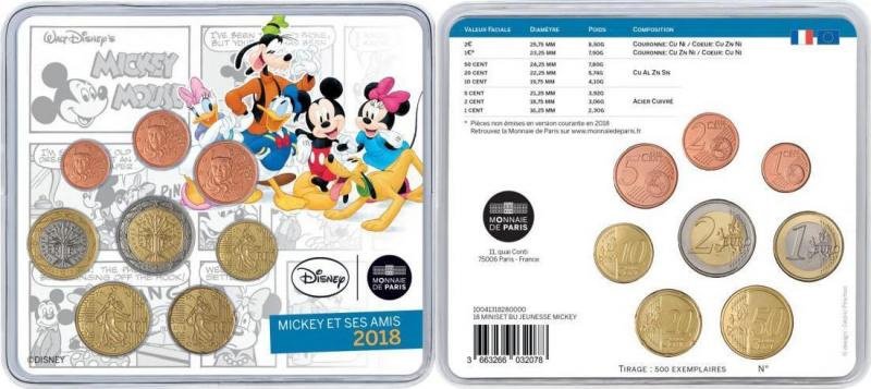 Набор монет Франции 2018 года