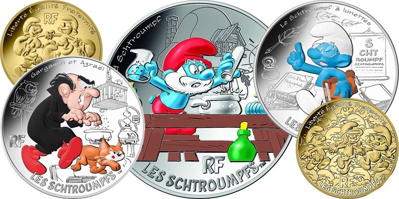 Необыкновенные гномы на французских монетах