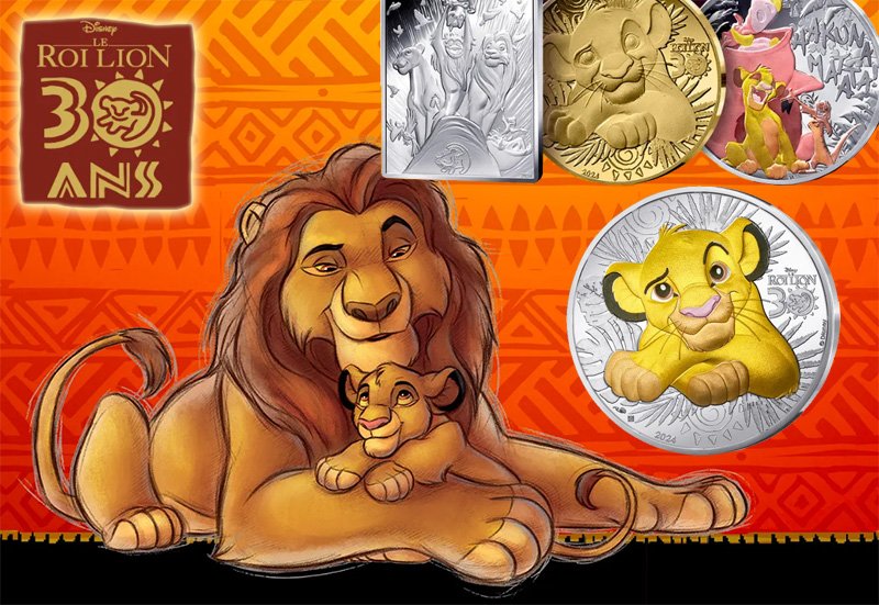 Герои мультфильма на французских монетах