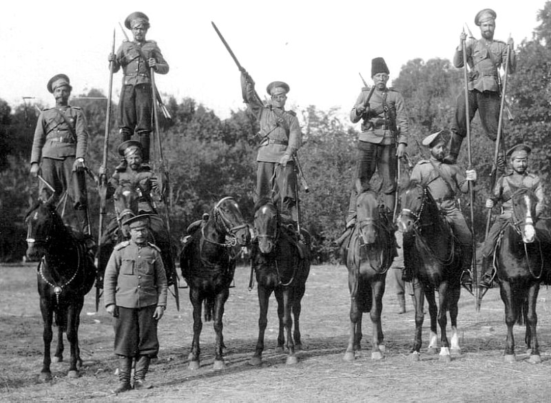 Вольтижировка в 17-м Донском казачьем полку, 1915 г.