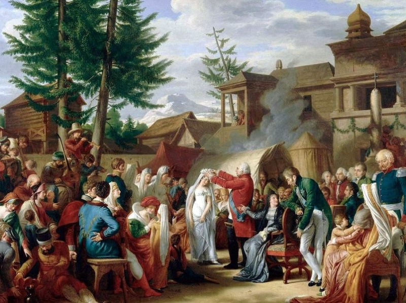 Людовик XVIII в Митаве. Картина XIX в.